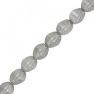 Czech Pinch beads 5x3mm Chalk white grey luster 03000/14449